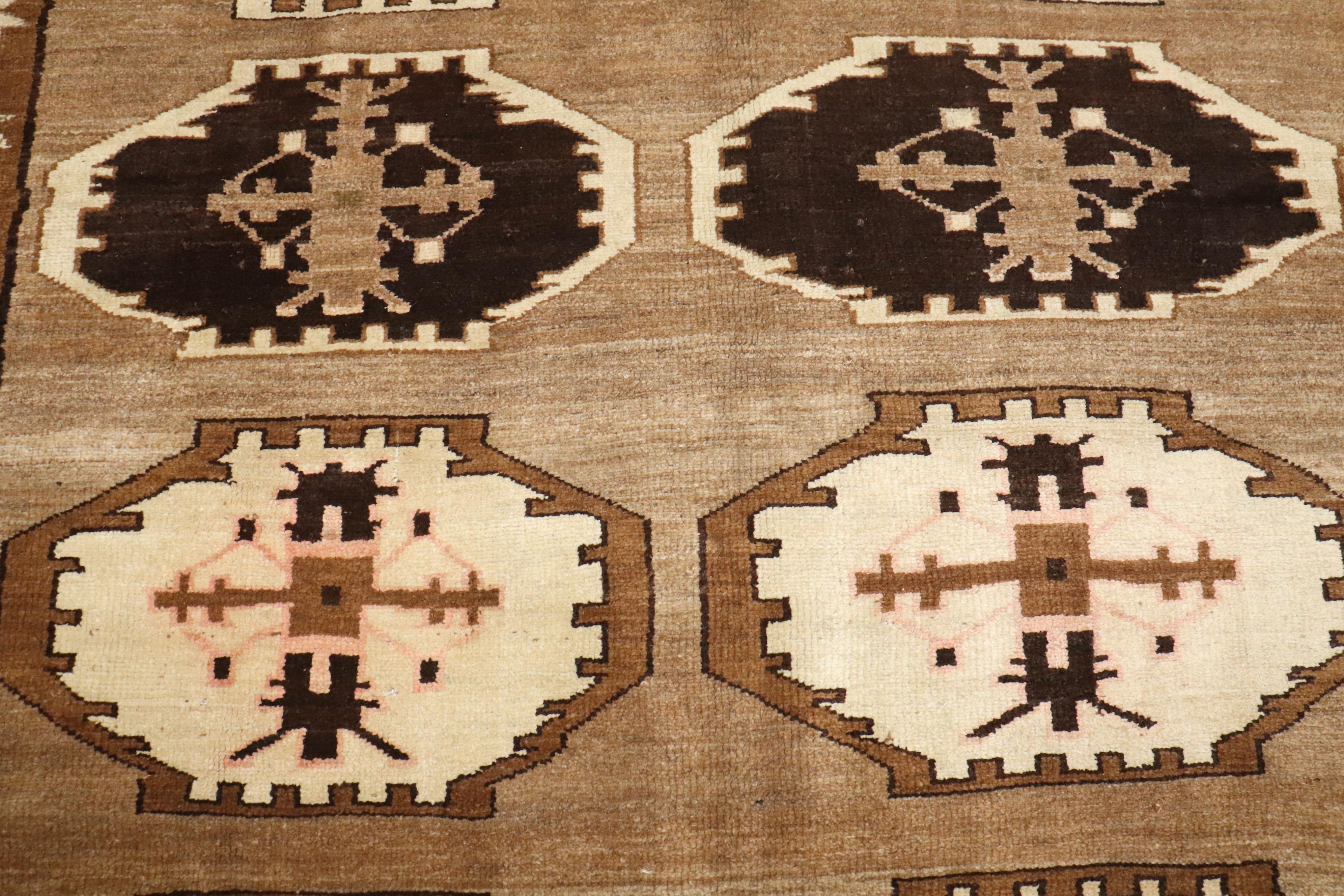 Zabihi Collection Vintage Tribal Square Size Rug In Good Condition For Sale In New York, NY