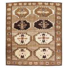 Zabihi Collection Vintage Tribal Square Size Rug