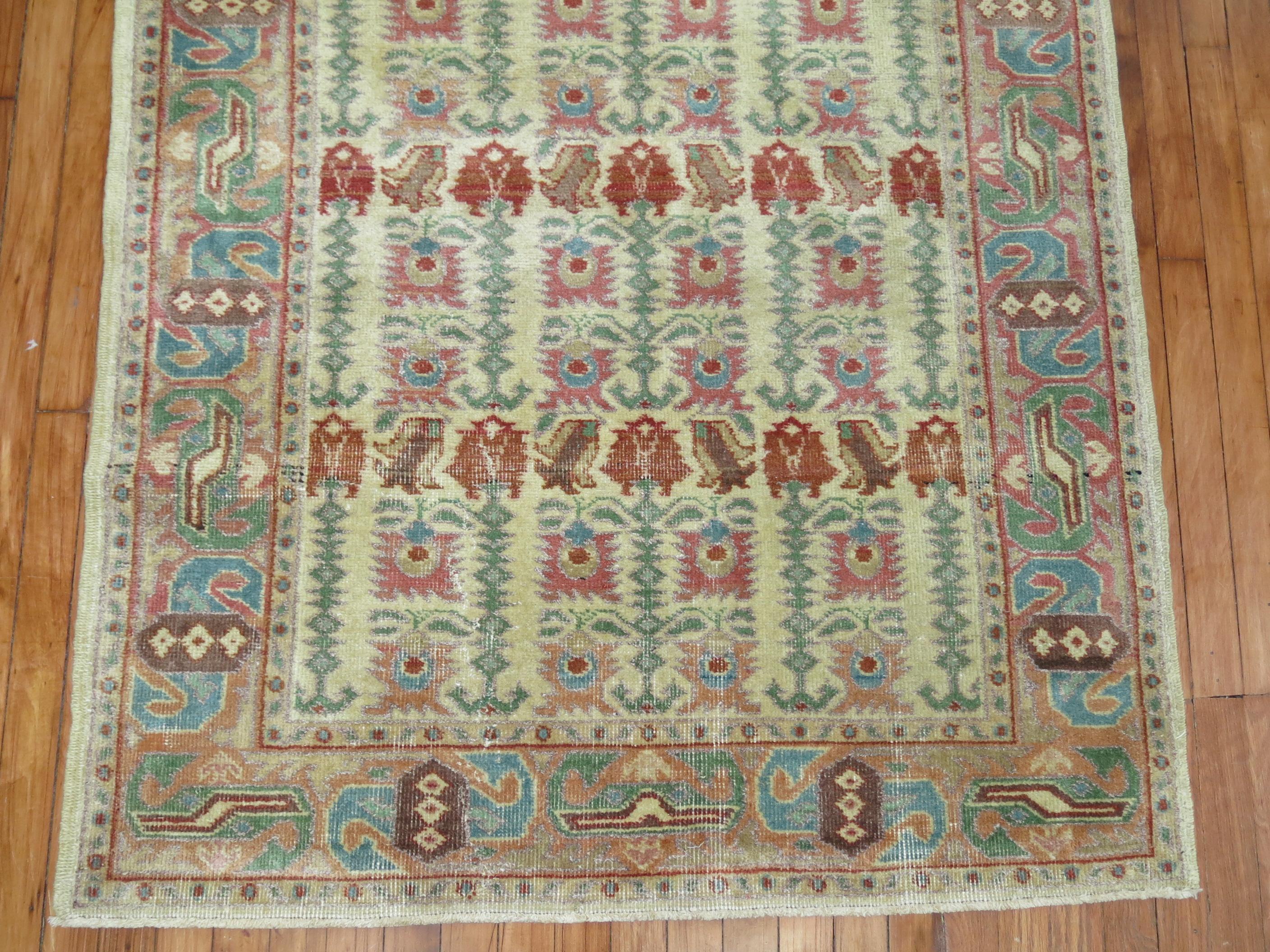 a mid-20th century Anatolian Turkish village rug

Details
rug no.	30064
size	3'11