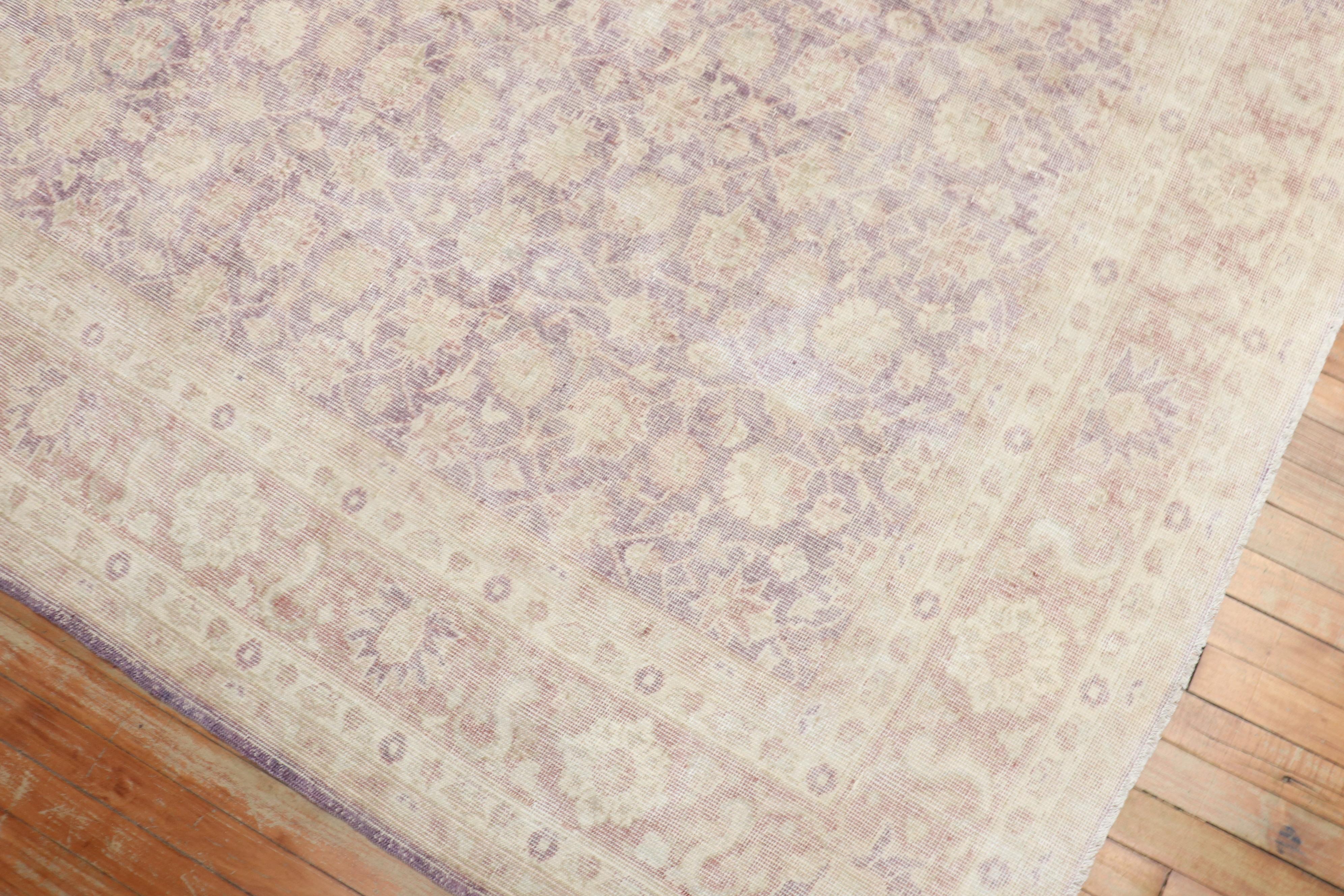 Turc Tapis vintage turc d'Anatolie lavande de la collection Zabihi en vente