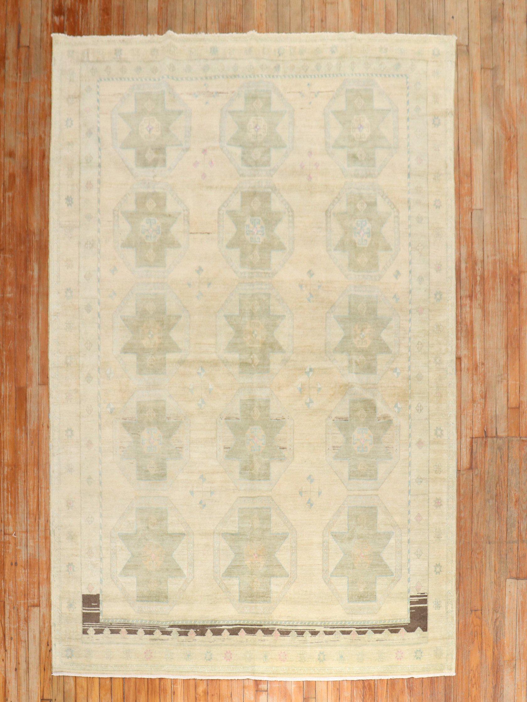 A 3rd quarter of the 20th Century Turkish Anatolian Tribal Rug

Details
rug no.	j2803
size	6' 5