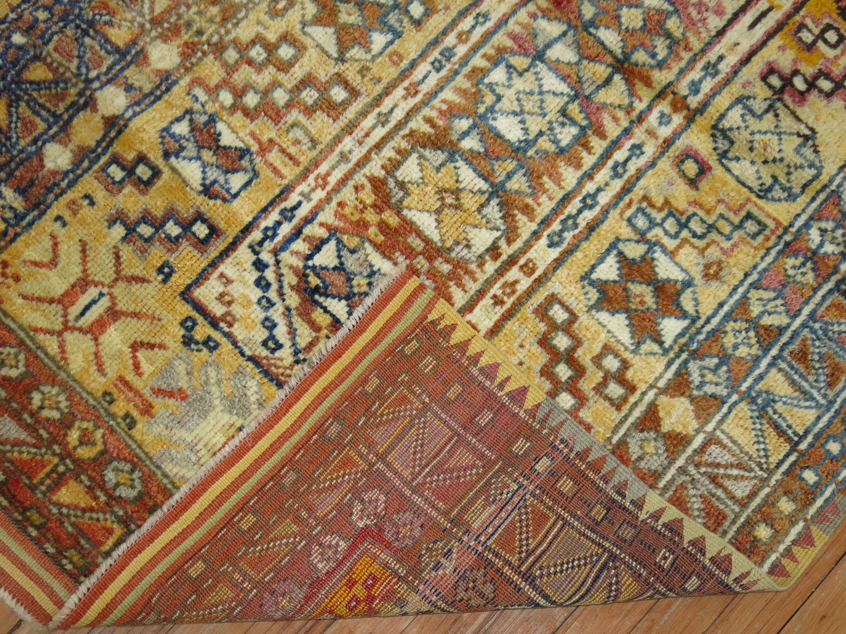 Zabihi Collection Vintage Turkish Anatolian Rug In Good Condition For Sale In New York, NY