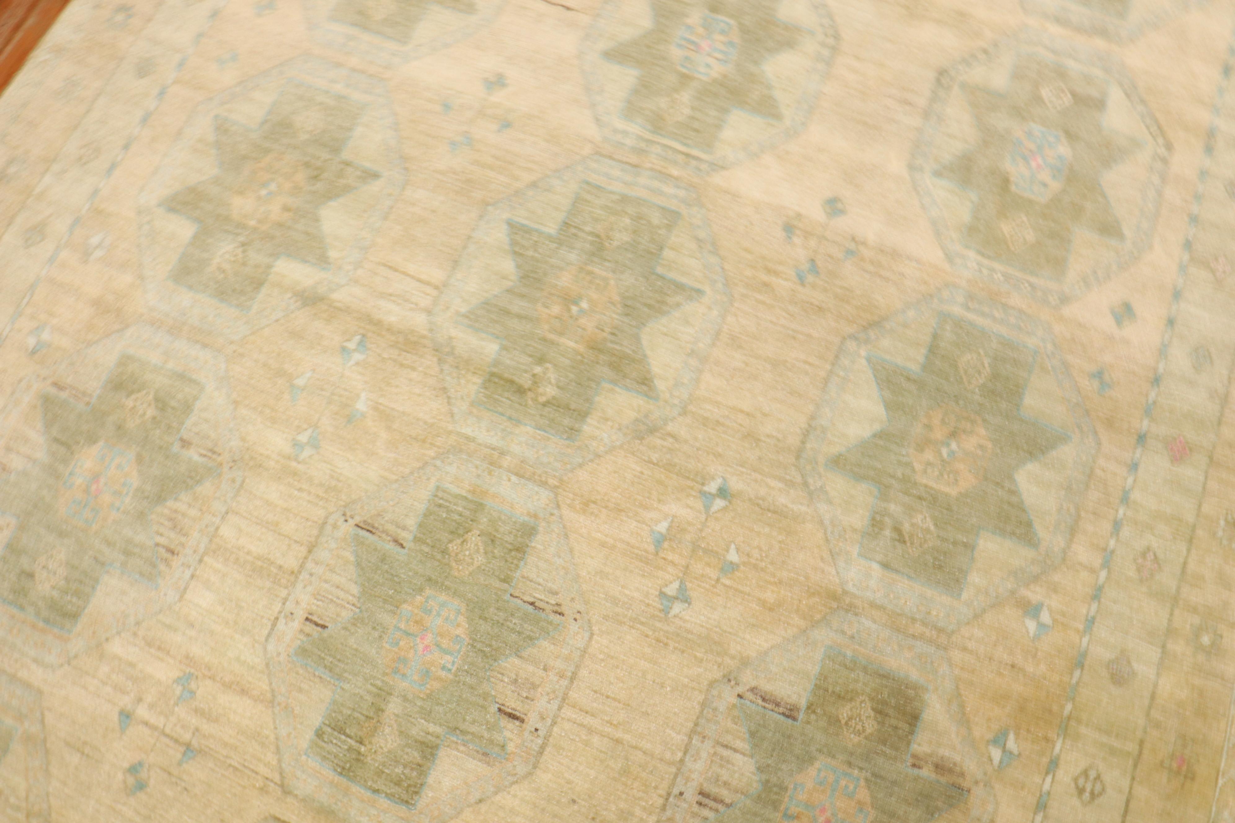 Zabihi Collection Vintage Turkish Anatolian Rug In Good Condition For Sale In New York, NY