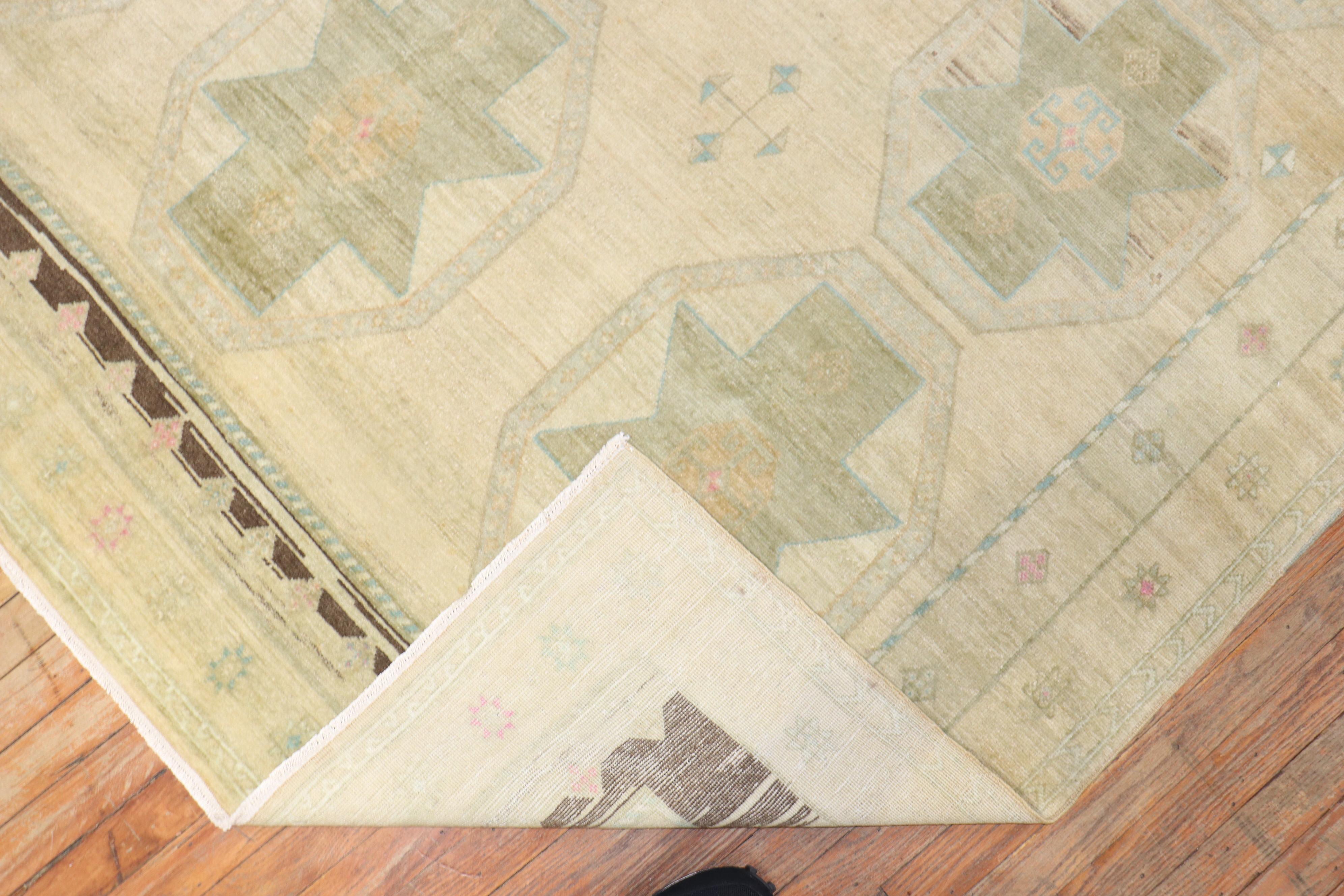 Zabihi Collection Vintage Turkish Anatolian Rug For Sale 1