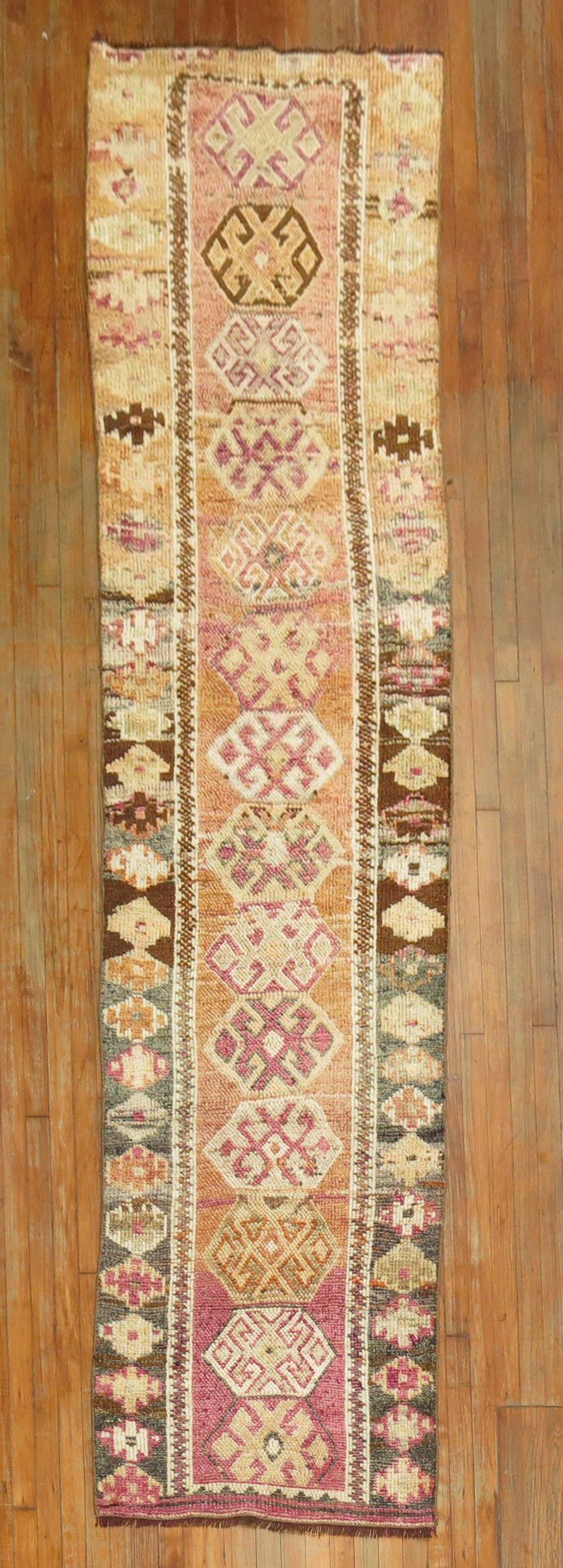 20ième siècle Collection S Vintage Anatolienne Turque Zabihi Runner en vente