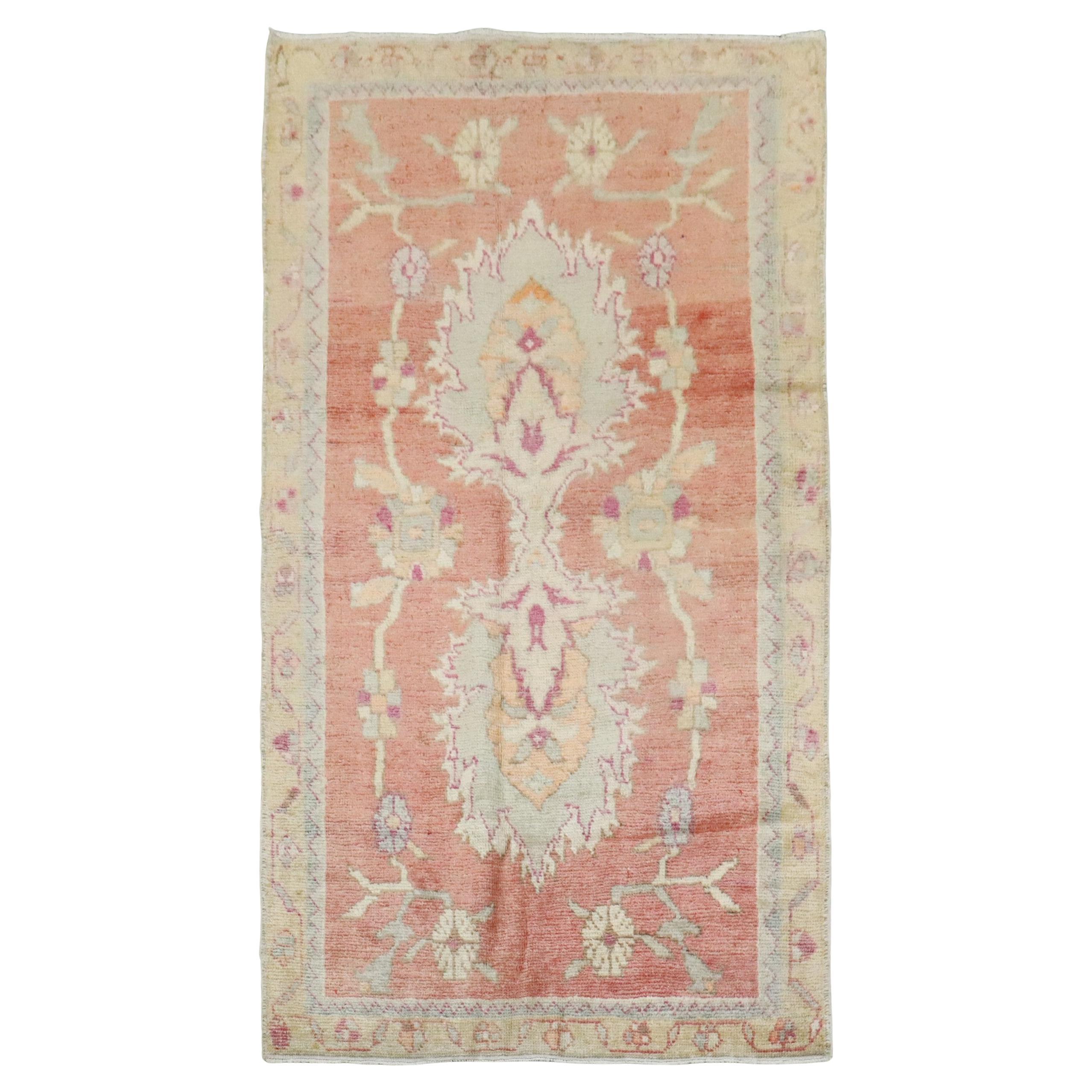 Zabihi Collection Vintage Turkish Anatolian Scatter Rug. 2'10'' x 4'11''
