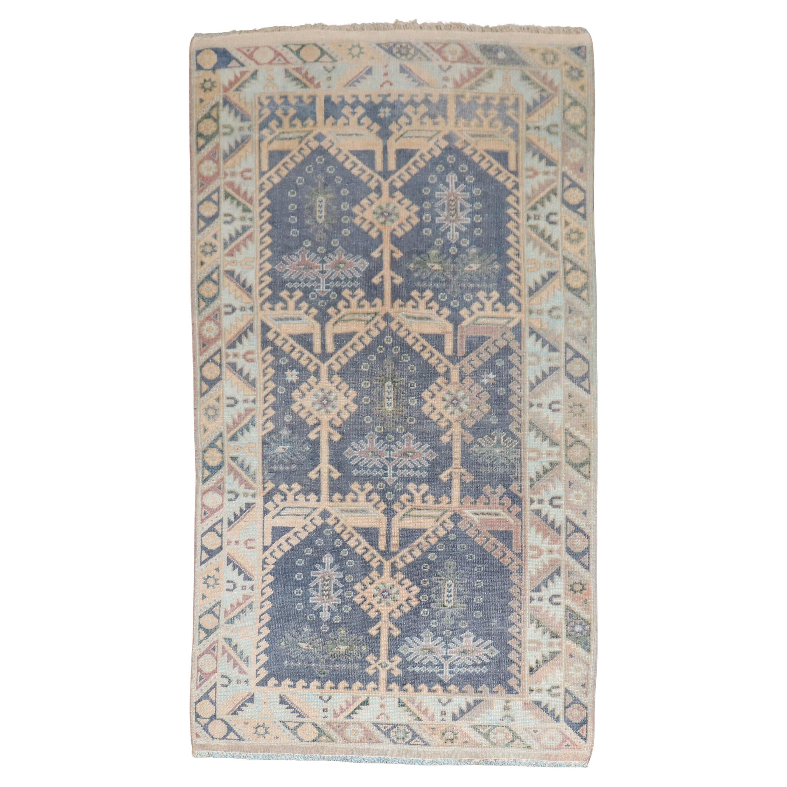 Zabihi Collection Vintage Turkish Anatolian Scatter Rug