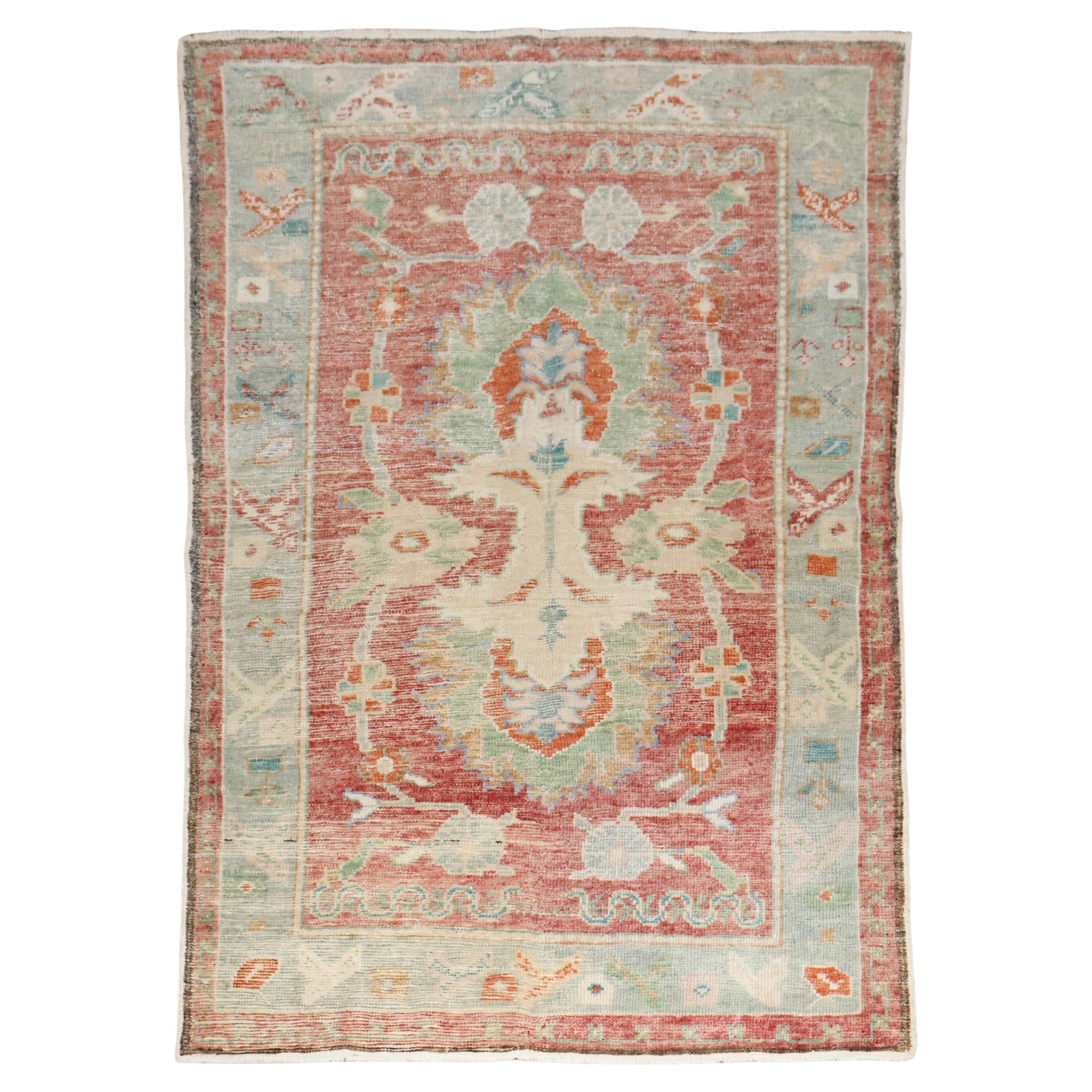 Zabihi Collection Vintage Turkish Anatolian Scatter Size Rug For Sale