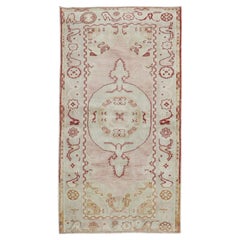 Zabihi Collection Vintage Türkisch Anatolisch Klein Rosa Rot Teppich