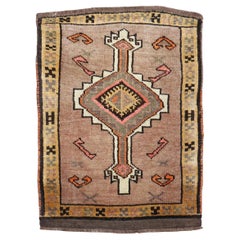 Petit tapis tribal turc d'Anatolie vintage collection Zabihi