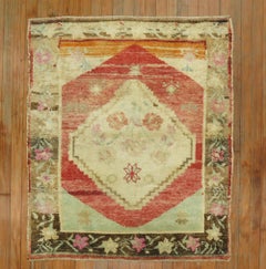 Zabihi Collection Vintage Turkish Anatolian Square Rug