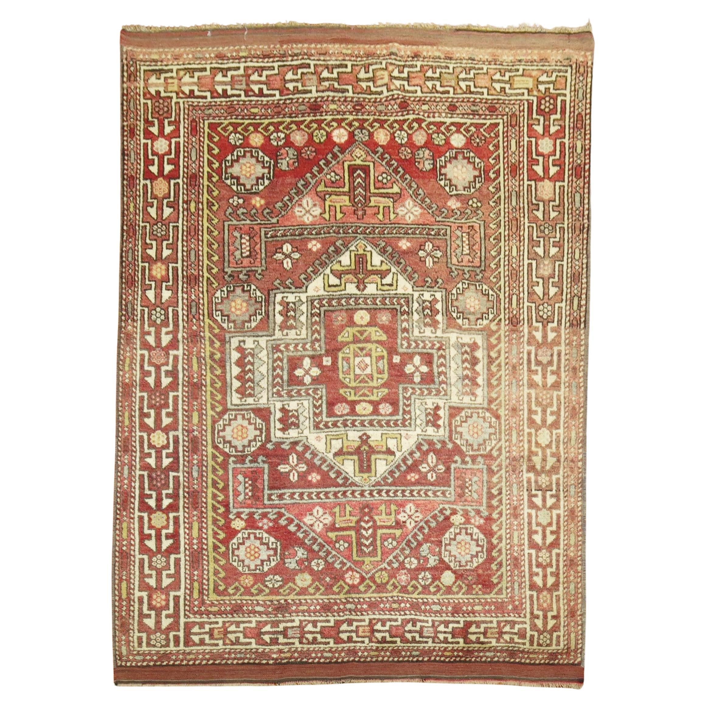 Colección Zabihi Alfombra Cuadrada Anatolia Turca Vintage en venta
