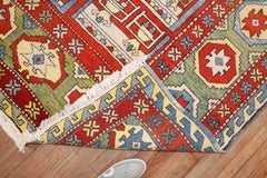 Zabihi Collection Vintage Turkish Azari Animal Scenic Rug