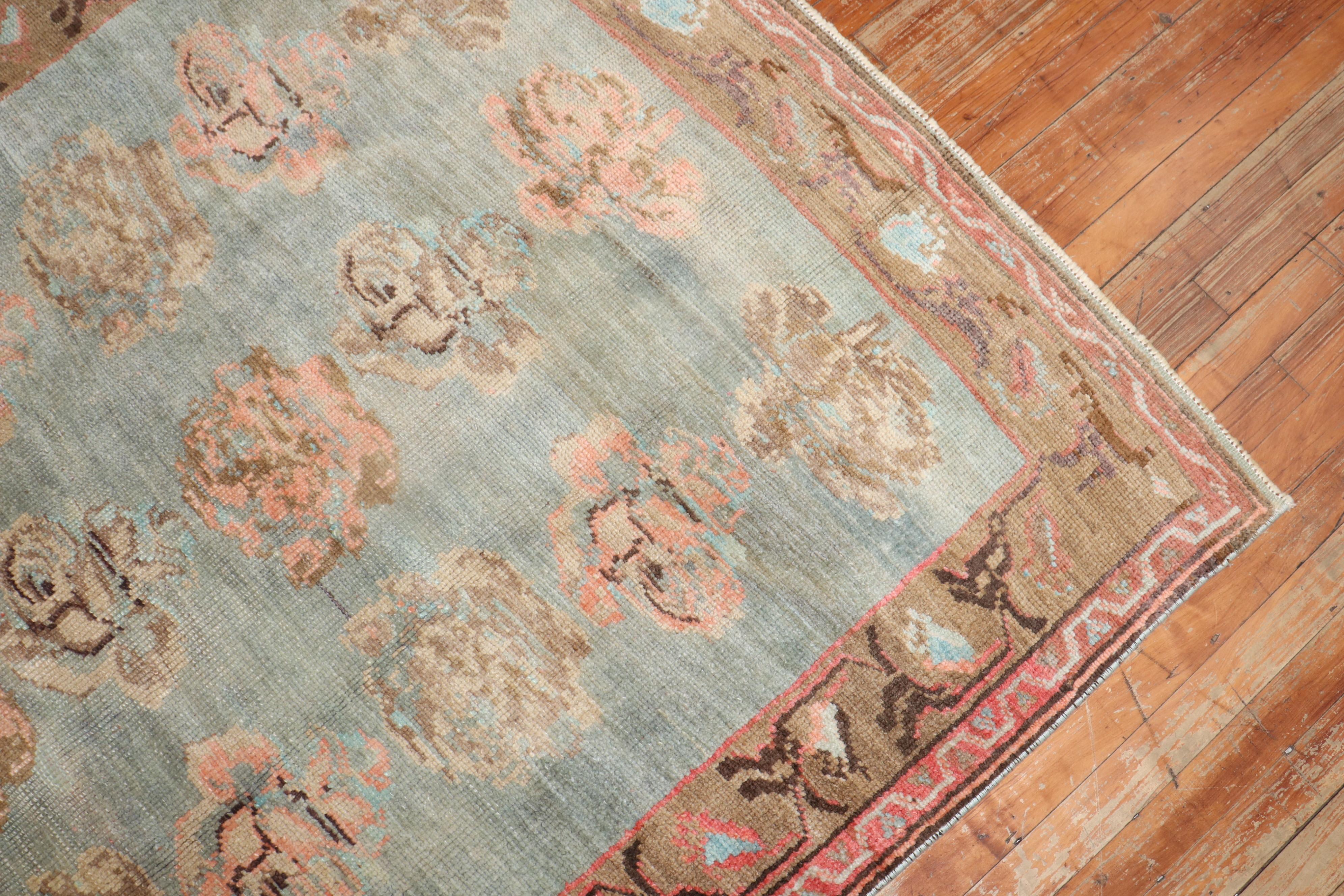 Zabihi Kollektion Vintage Türkischer geblümter Konya-Teppich (Wolle) im Angebot