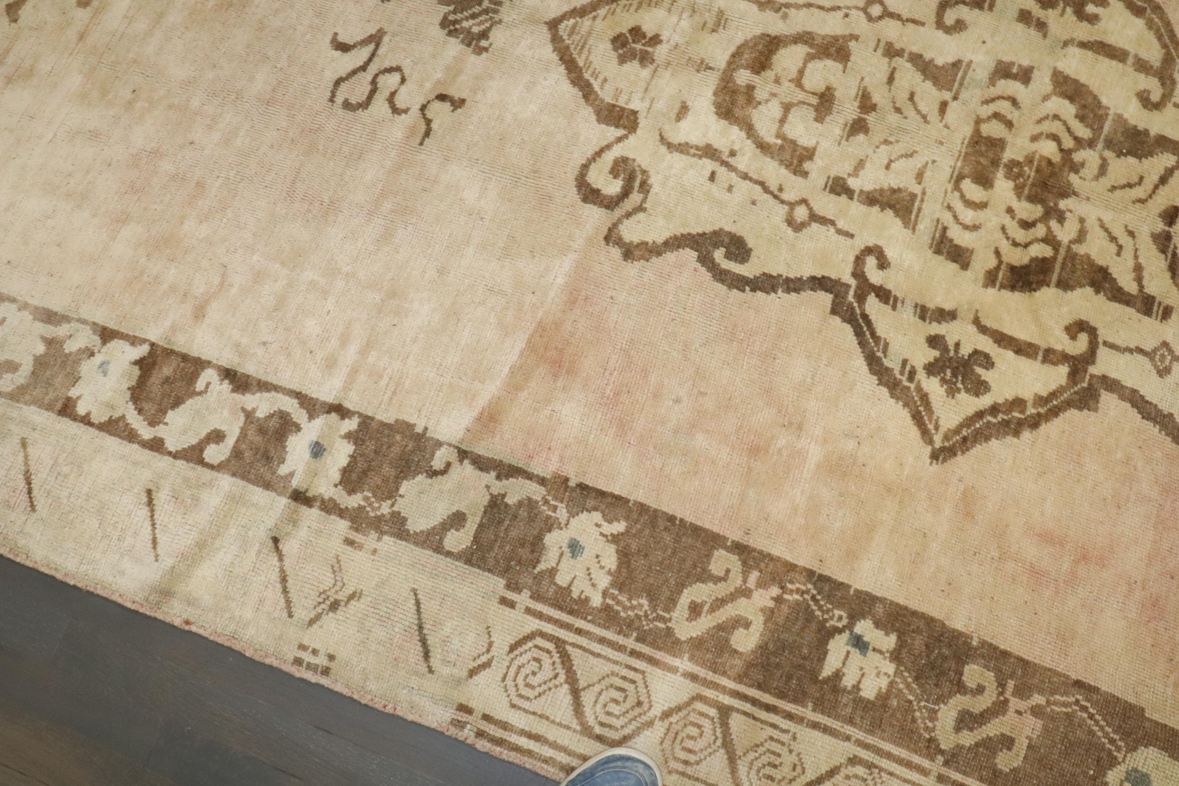 Zabihi Collection Vintage Turkish Gallery Size rug For Sale 4