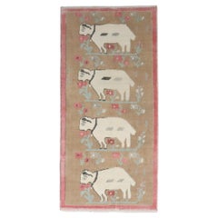 Zabihi Collection Vintage Turkish Goat Sheep Runner
