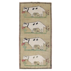 Zabihi Collection Vintage Turkish Goat Sheep Runner
