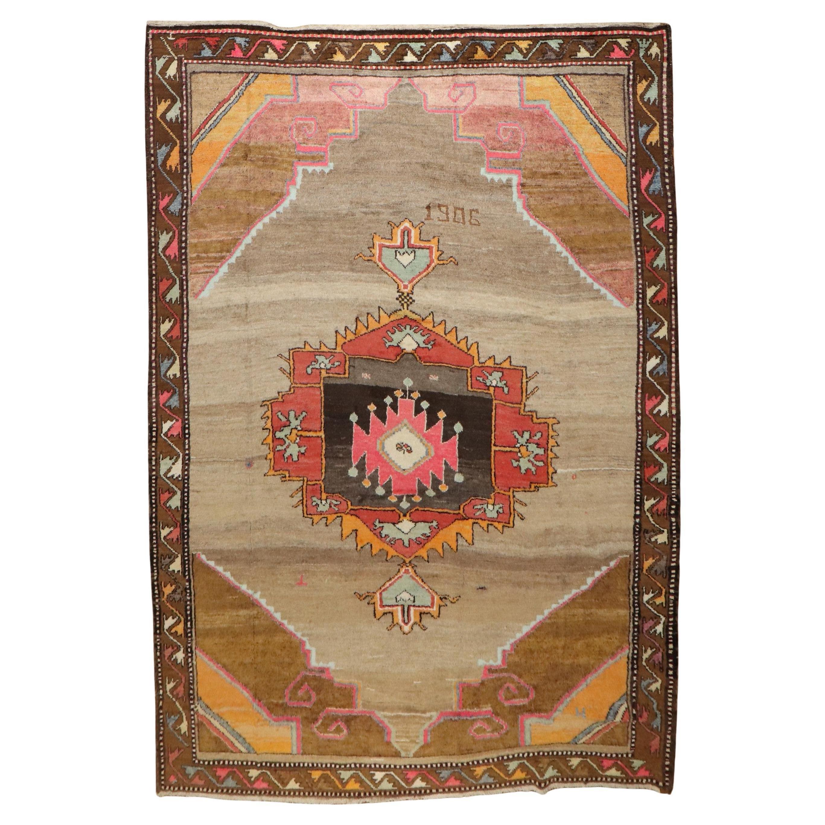 Zabihi Collection Vintage Türkisch Kars Teppich von 1906