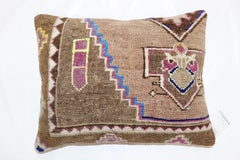 Zabihi Collection Vintage Turkish Kars Rug Pillow