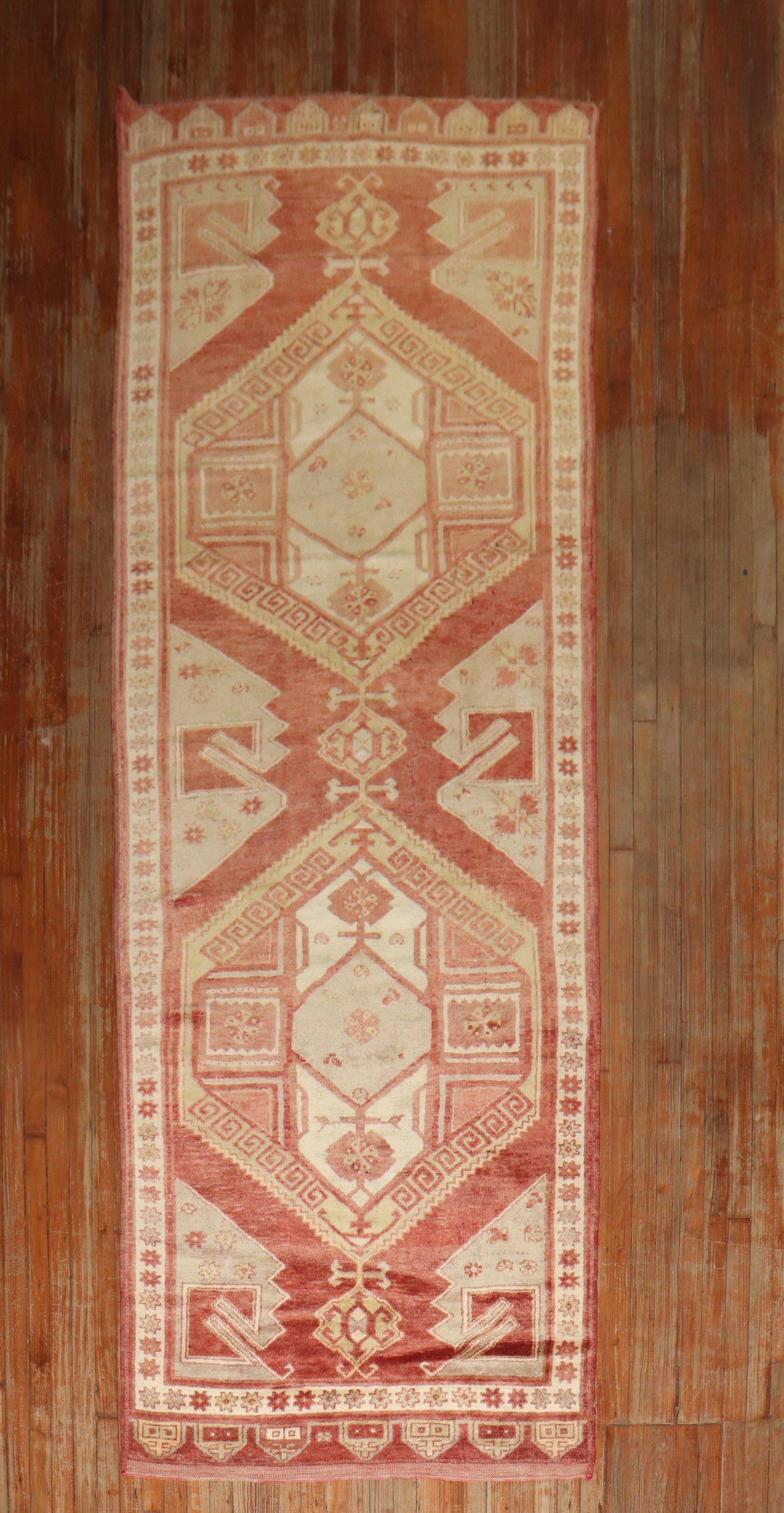 One-of-a-kind decorative Vintage Turkish Konya runner 

Measures: 3'11'' x 11'4''.