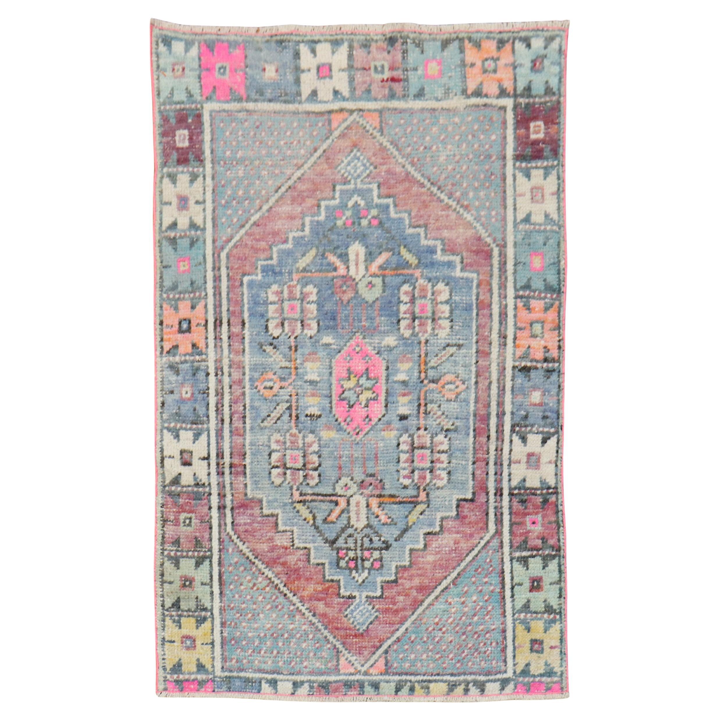 Collection'S Vintage Turco di Zabihi  Tappeto Anatolian Small rosa lavanda