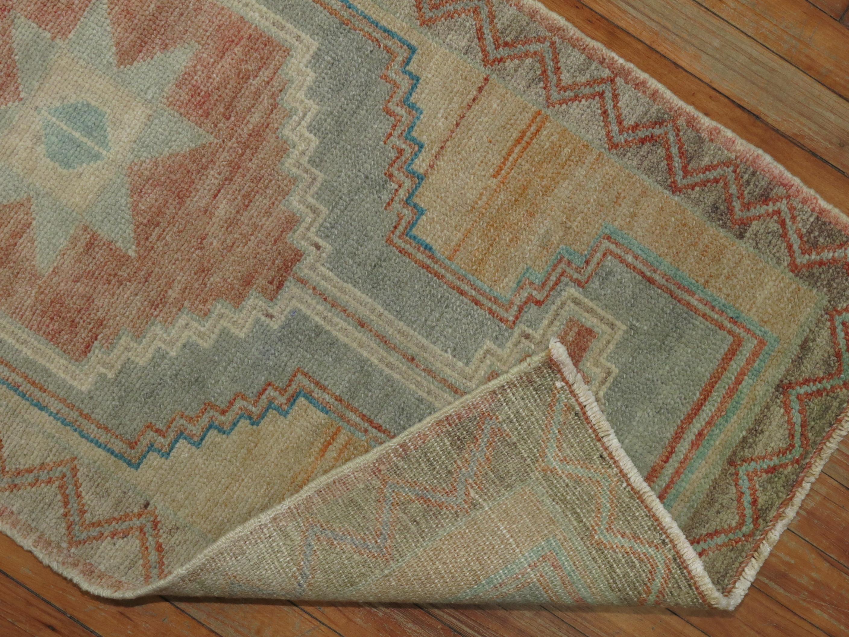 Tessuto a mano Runner anatolico stretto turco d'epoca della Collection'S di Zabihi in vendita