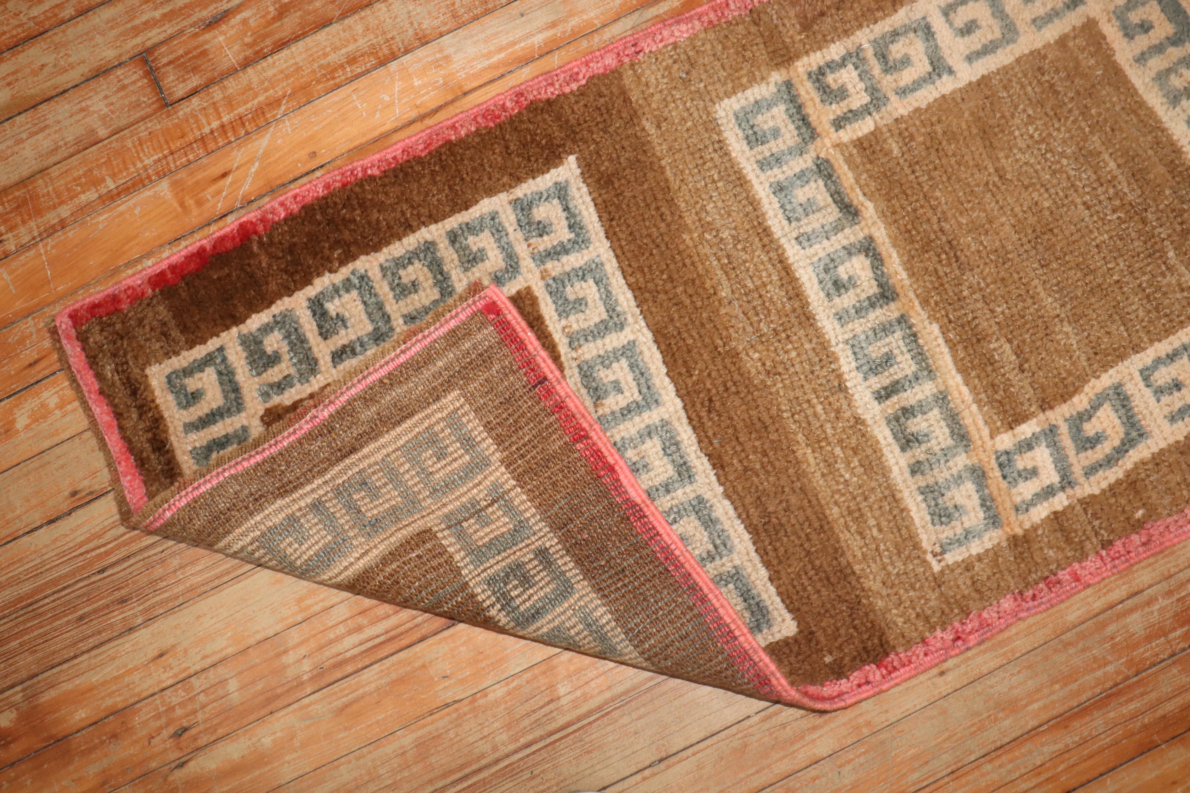 Wool Zabihi Collection Vintage Turkish Narrow Runner
