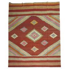 Zabihi Collection Vintage Turkish Room Size Kilim
