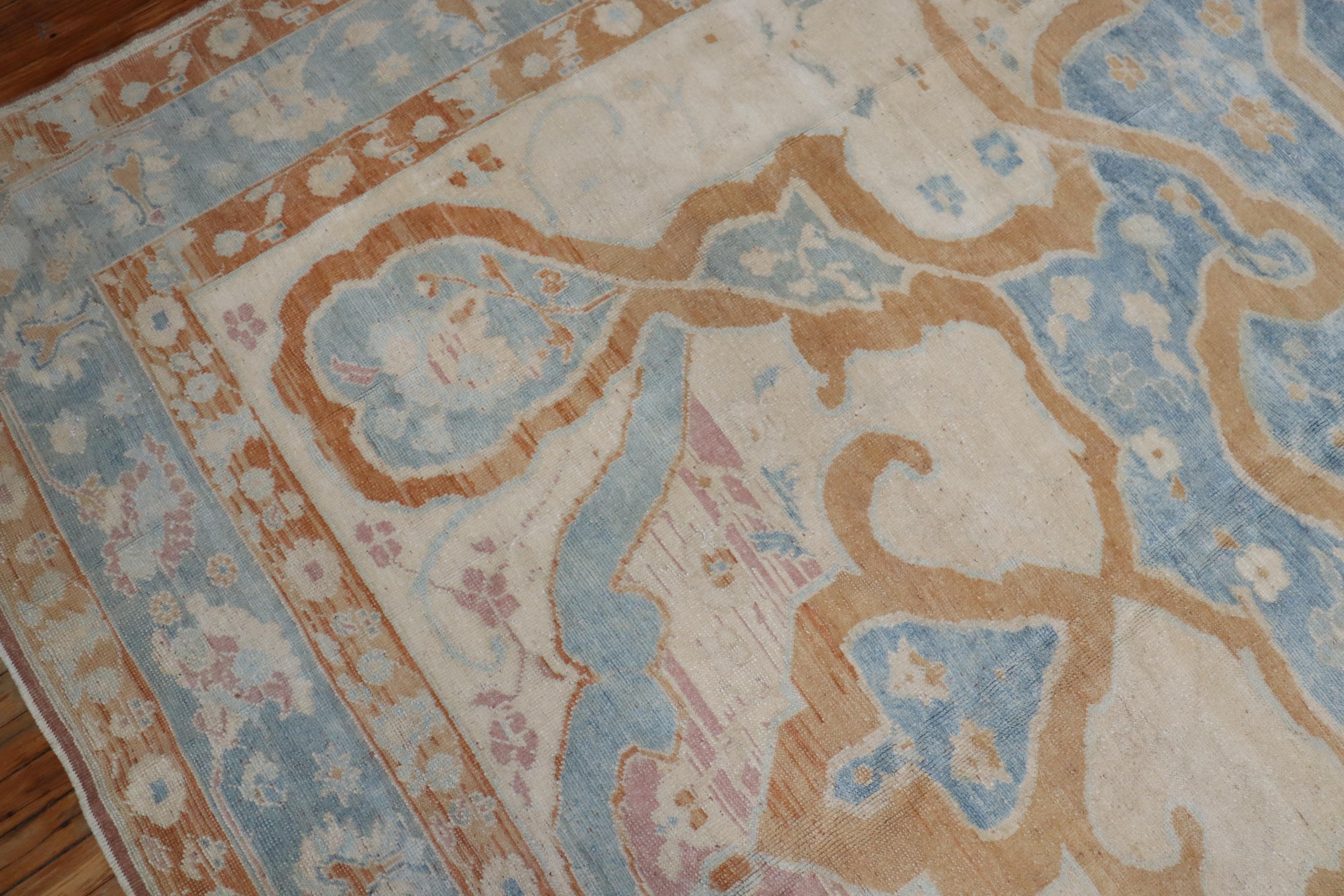 Zabihi Collection Vintage Turkish Room Size Rug For Sale 3