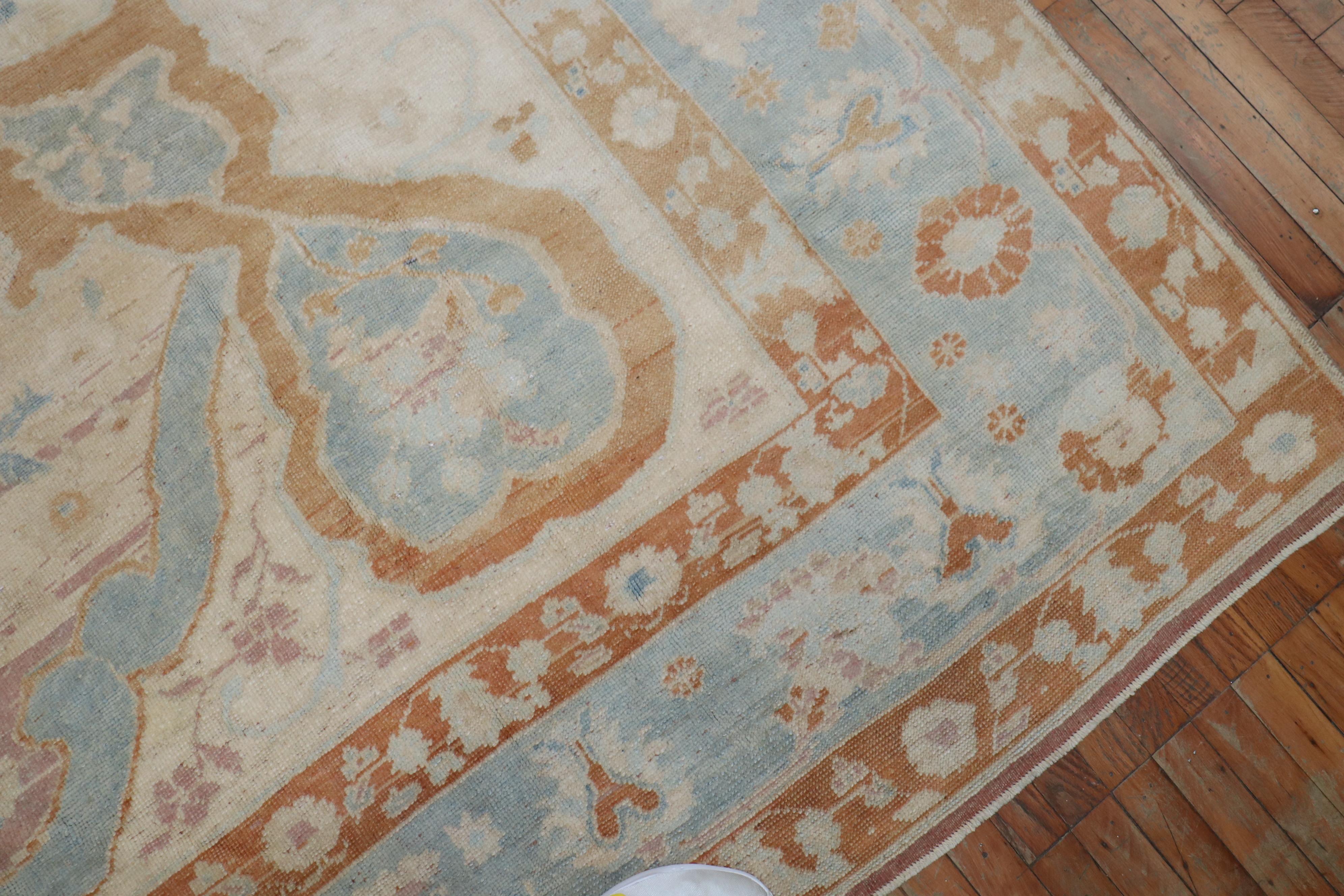 Zabihi Collection Vintage Turkish Room Size Rug For Sale 4