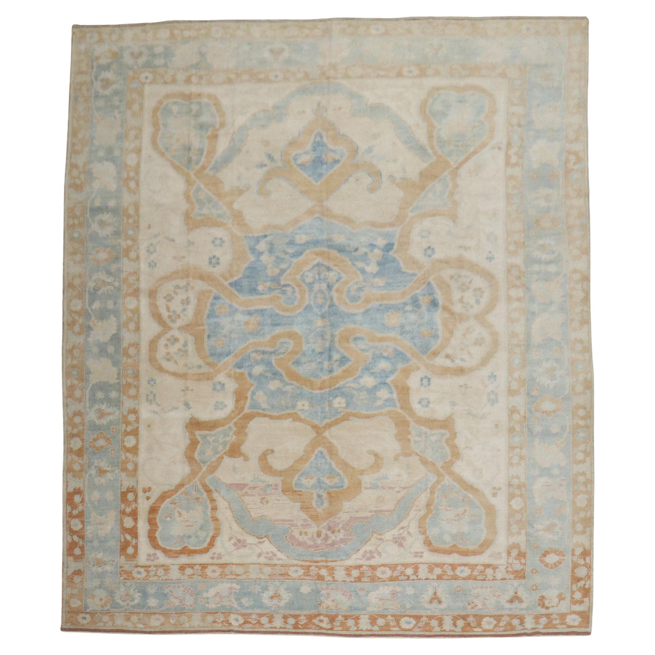 Zabihi Collection Vintage Turkish Room Size Rug For Sale