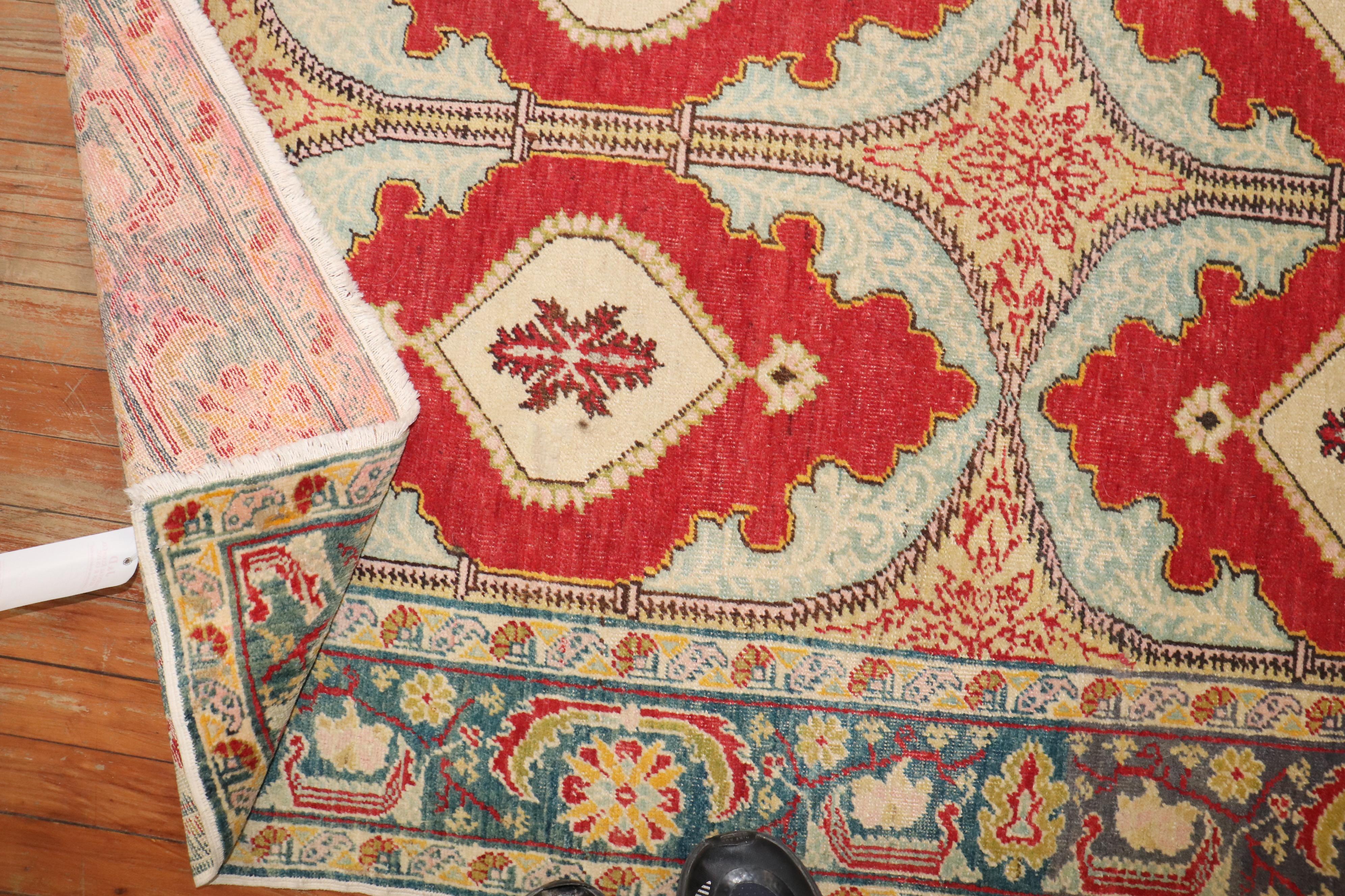 Zabihi Collection Vintage Turkish Rug In Good Condition For Sale In New York, NY