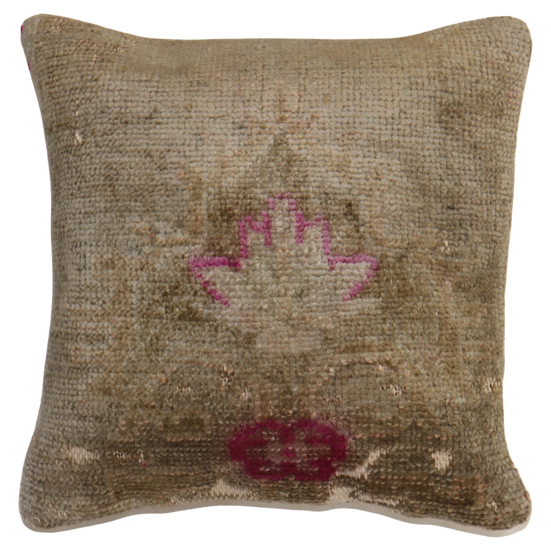 Zabihi Collection Vintage Turkish Rug Pillow