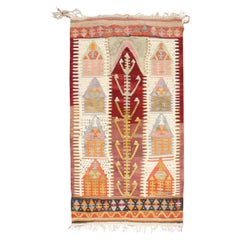 Zabihi Collection Vintage Turkish Small Kilim