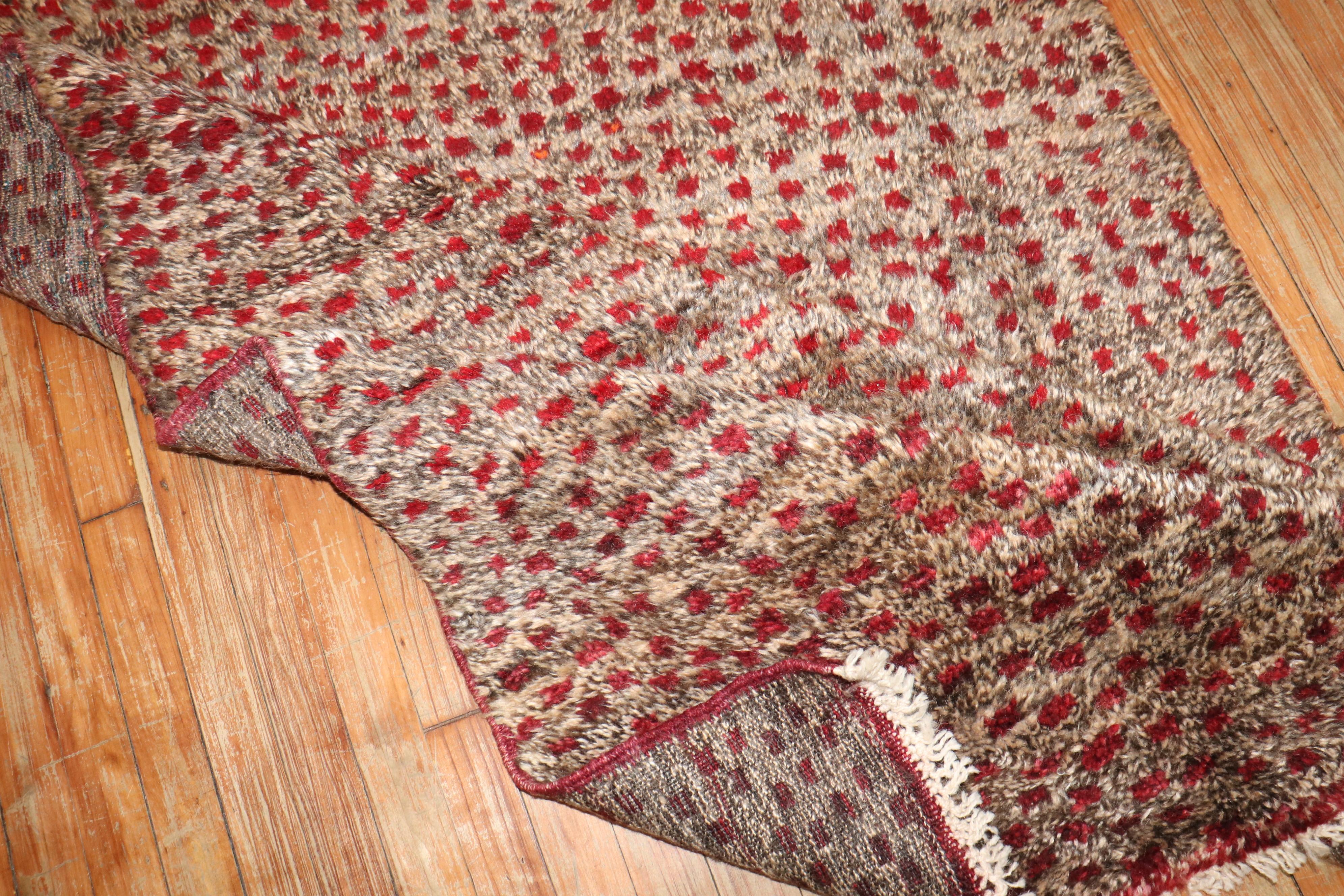 Zabihi Collection Vintage Turkish Tulu Carpet For Sale 3