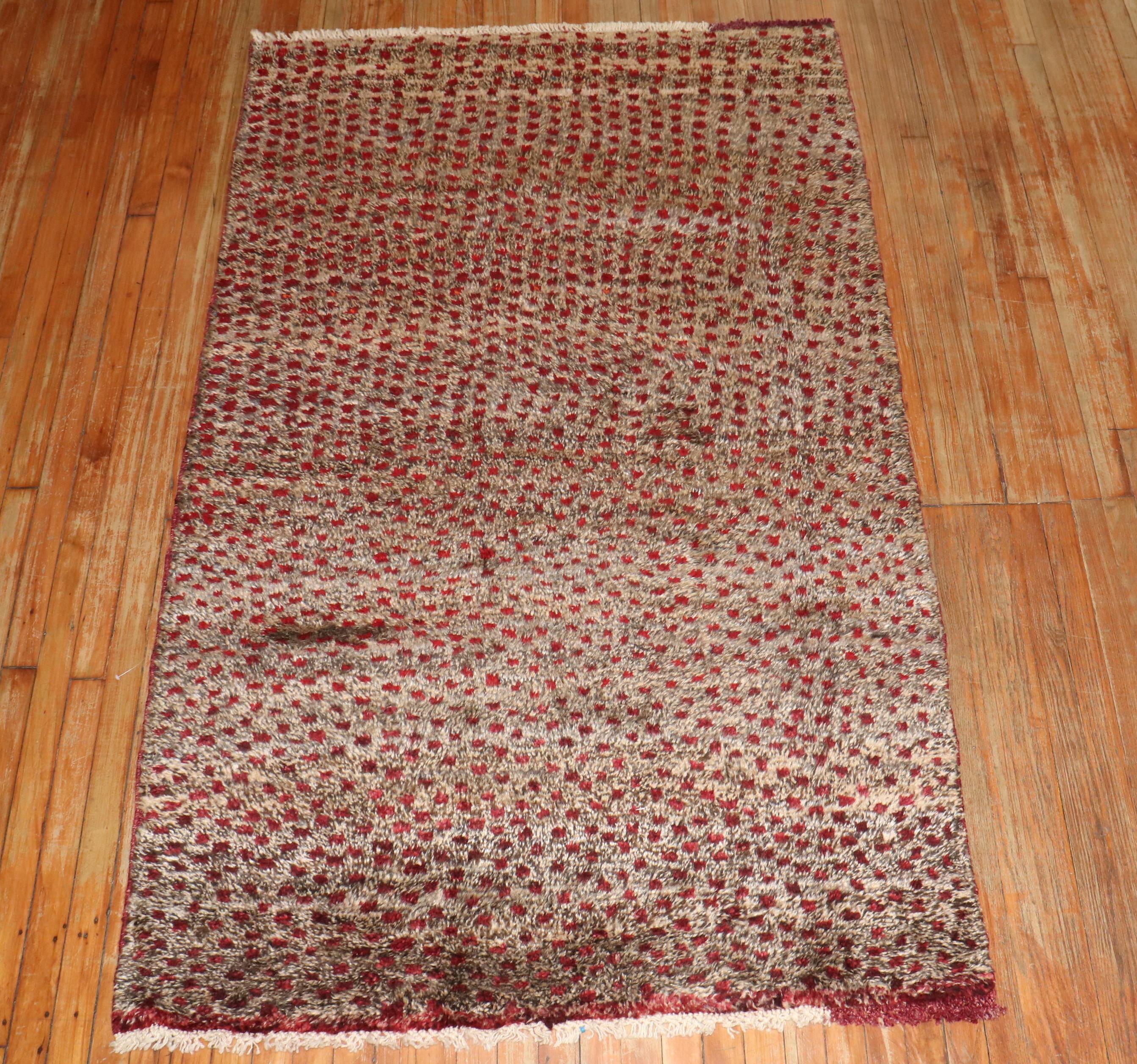 Zabihi Collection Vintage Turkish Tulu Carpet For Sale 2