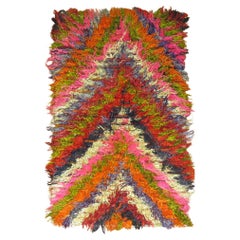 Zabihi Collection Vintage Turkish Tulu Flokati Rug