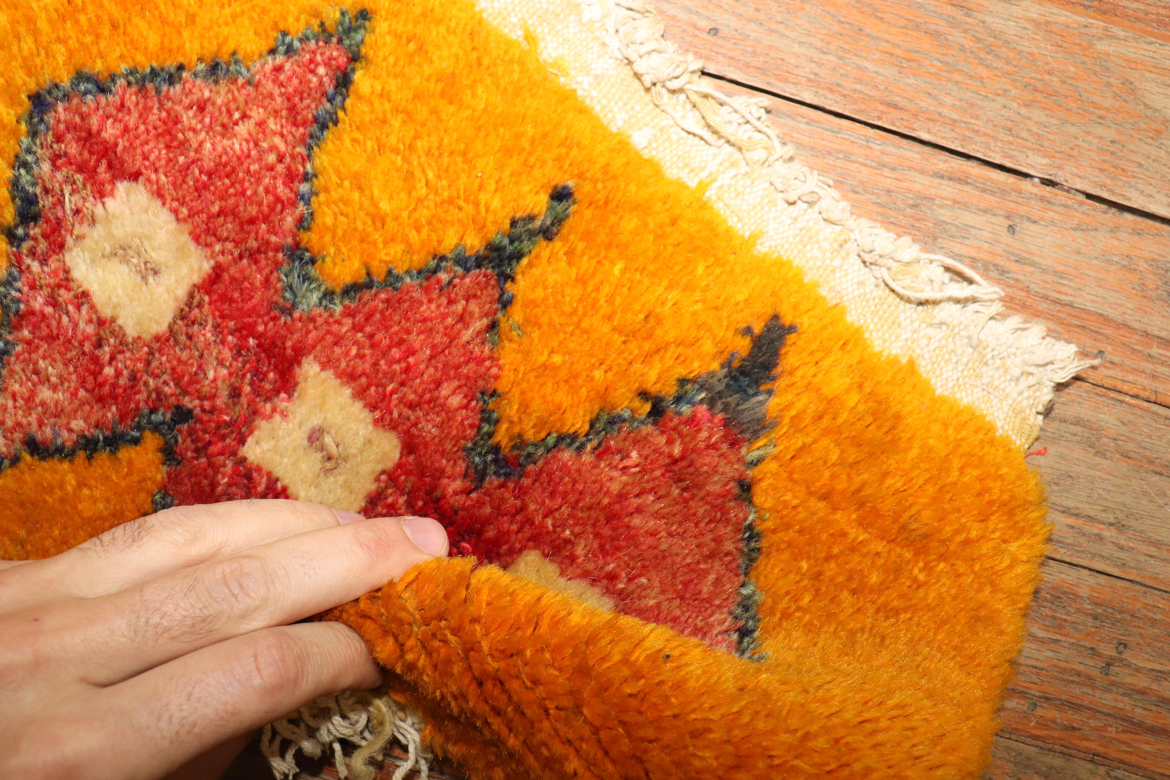 Zabihi Collection Vintage Turkish Tulu Mini Rug (Handgeknüpft) im Angebot