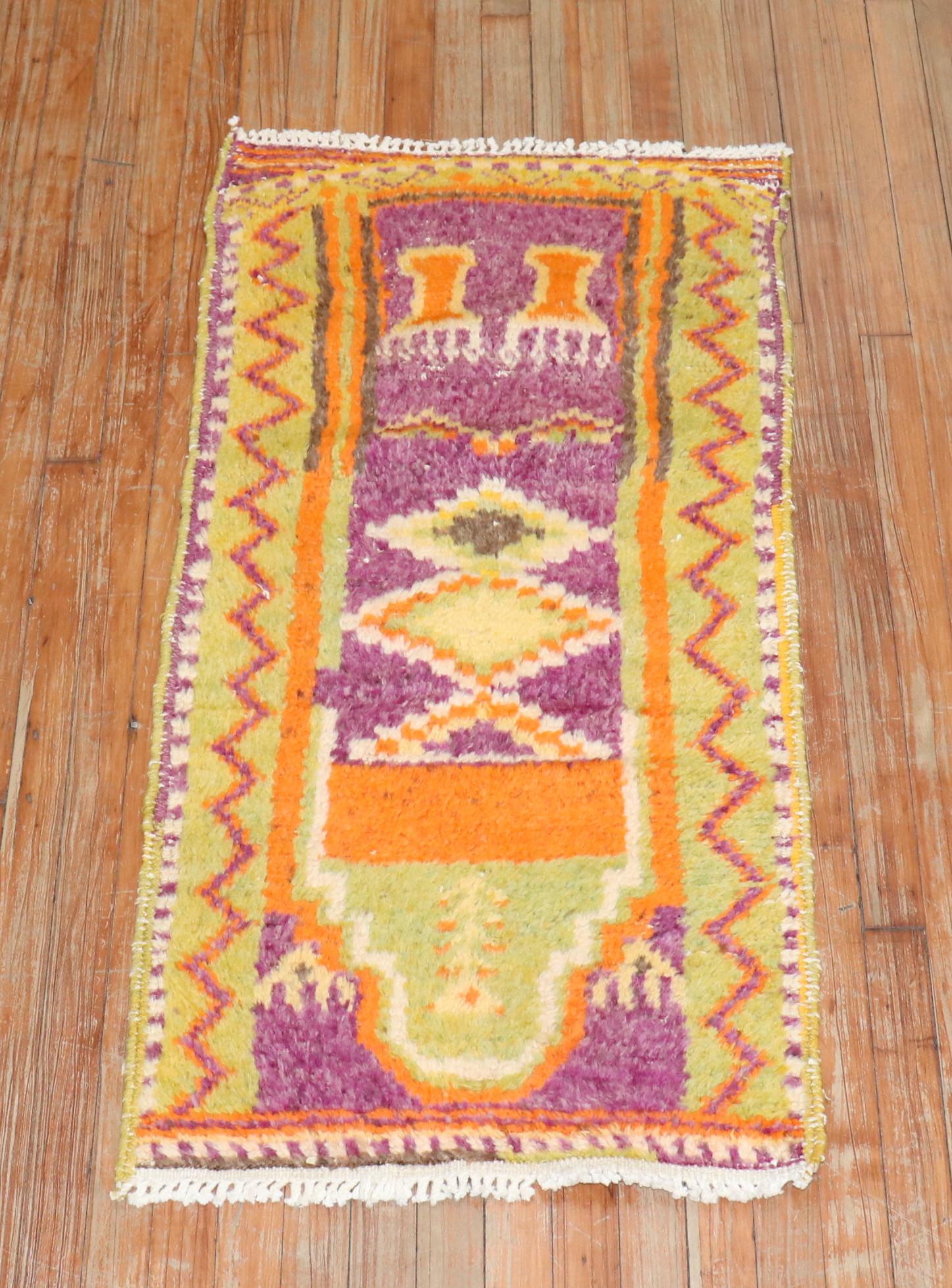 Tapis turc Tulu vintage de la collection Zabihi Bon état - En vente à New York, NY