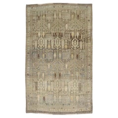 Zabihi Collection Weeping Willow Tree Antique Bidjar Accent Rug