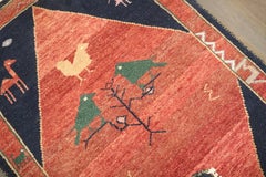 Zabihi Collection Whimsical Folk Art Persian Gabbeh Rug