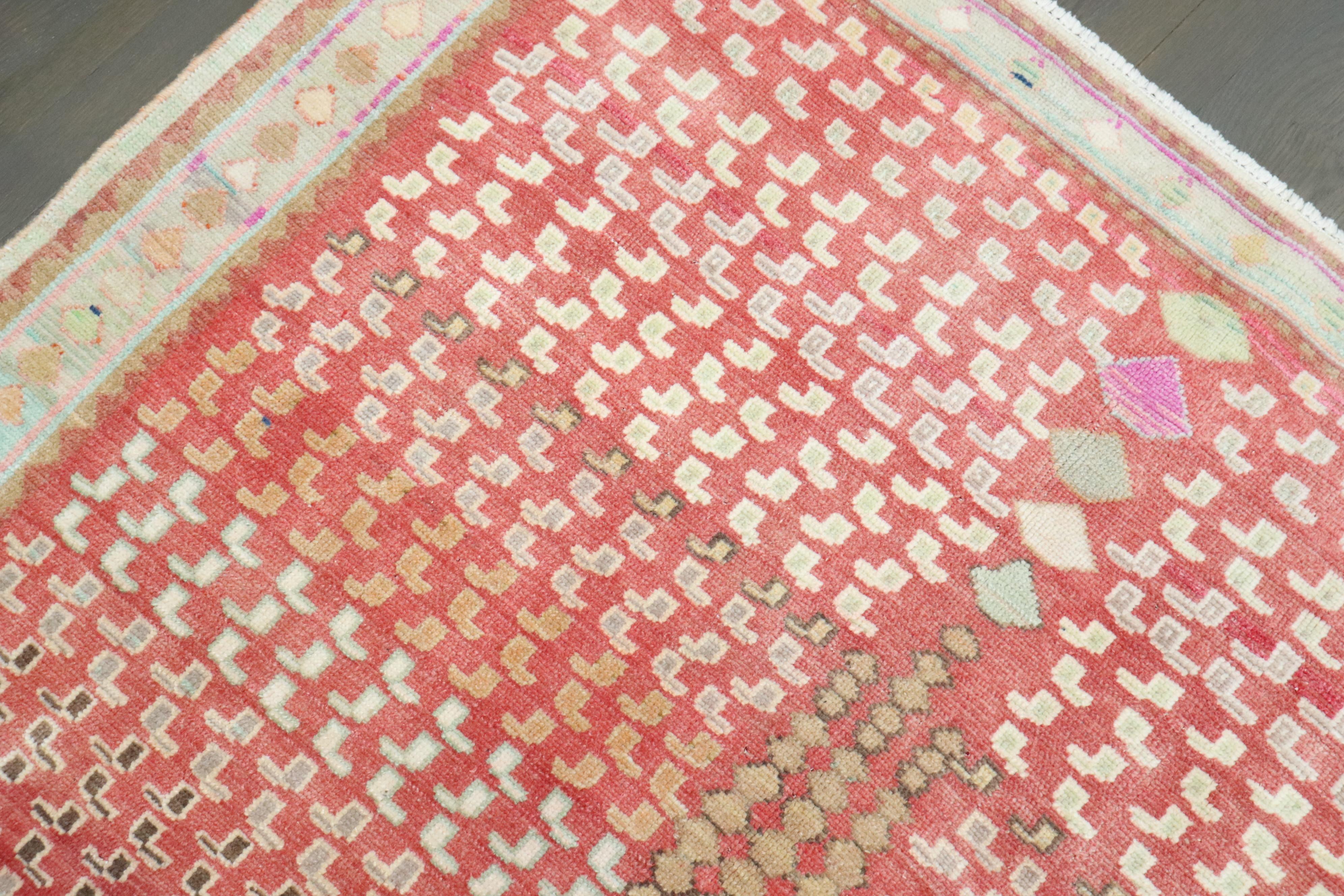 Hand-Knotted Zabihi Collection Whimsical Vintage Persian Rug For Sale