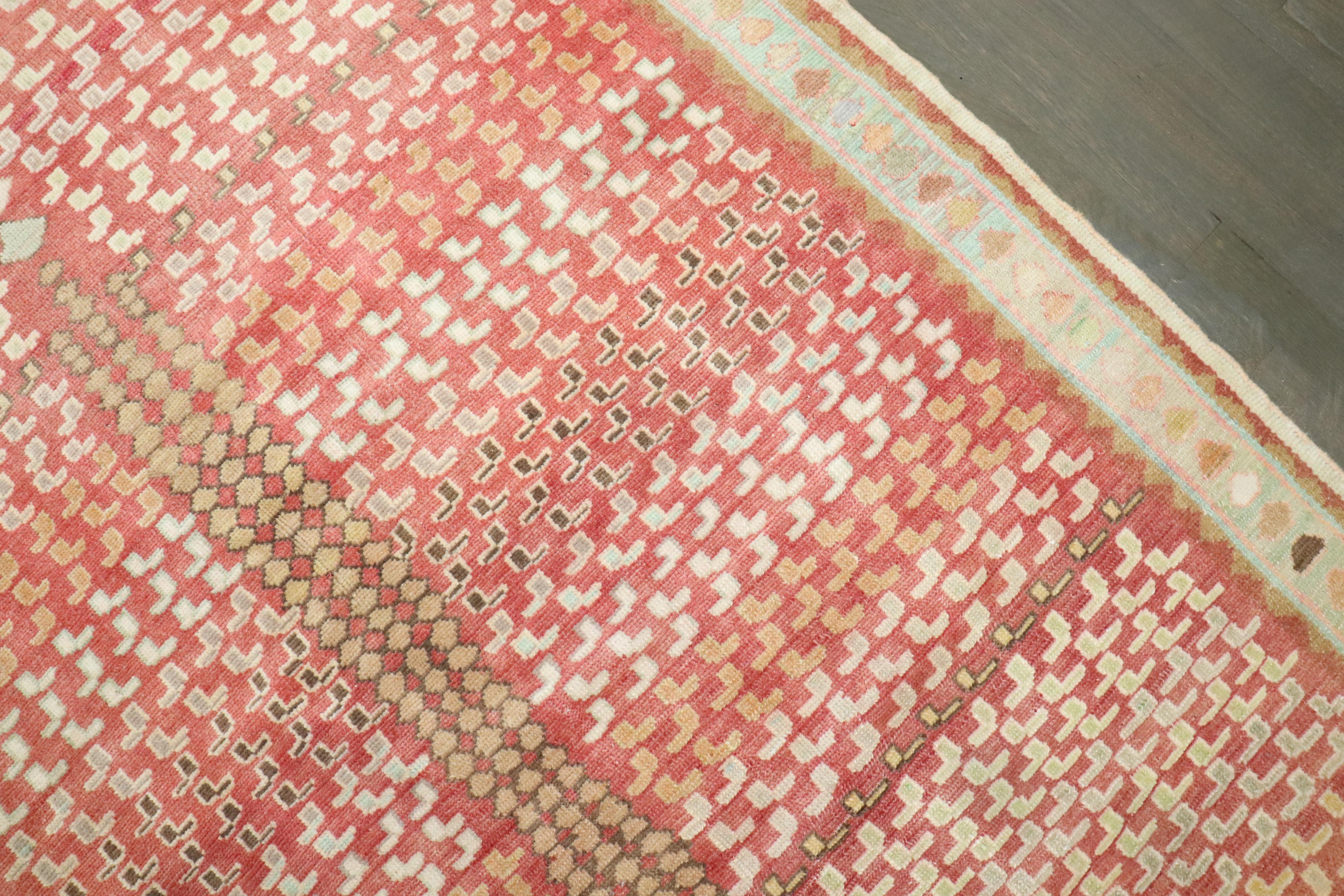 Zabihi Collection Whimsical Vintage Persian Rug For Sale 1