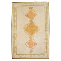 Zabihi Collection White Persian Vintage Gabbeh Rug