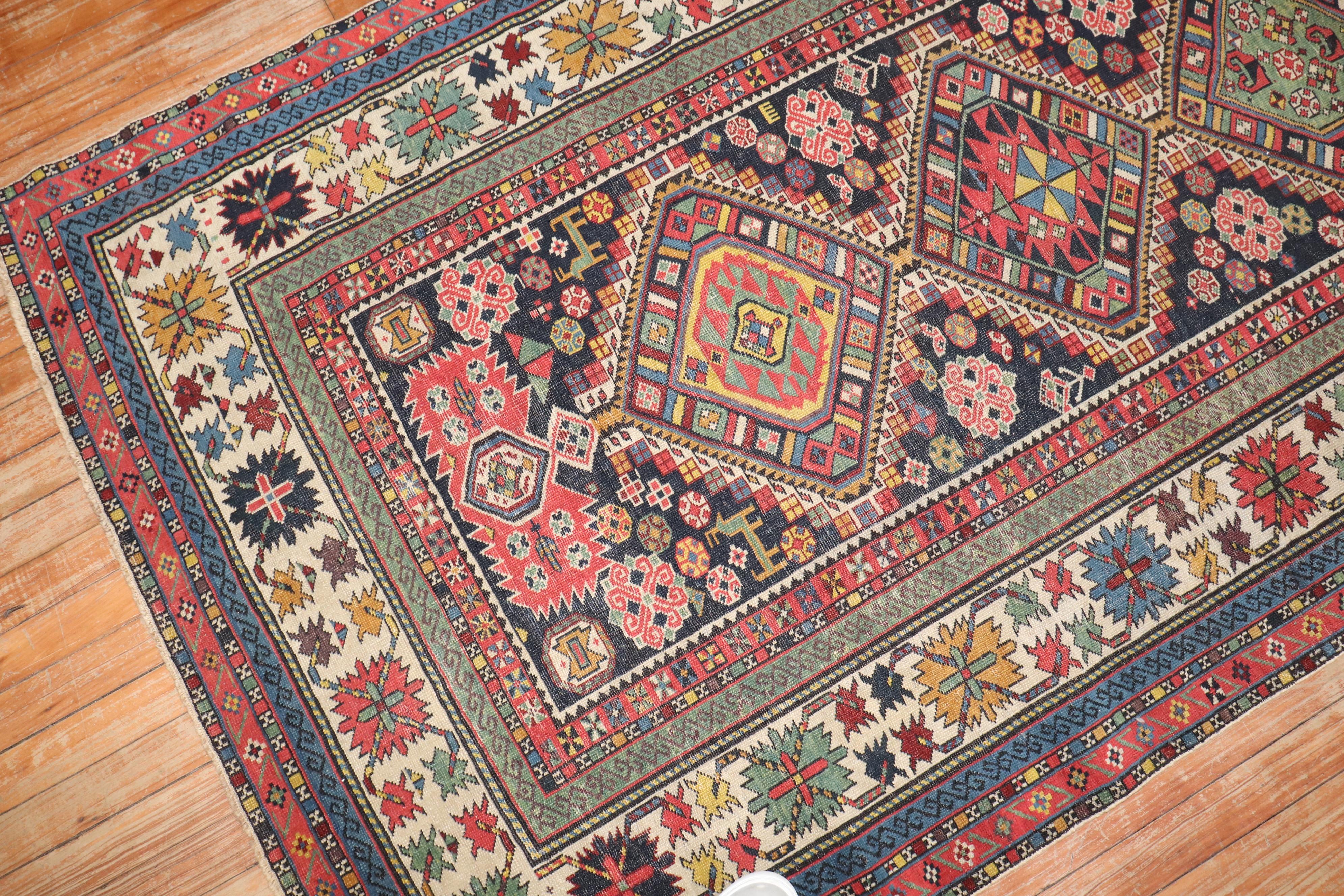 A late 19th-century collectible Caliber Caucasian runner.

4' x 10'7''

 