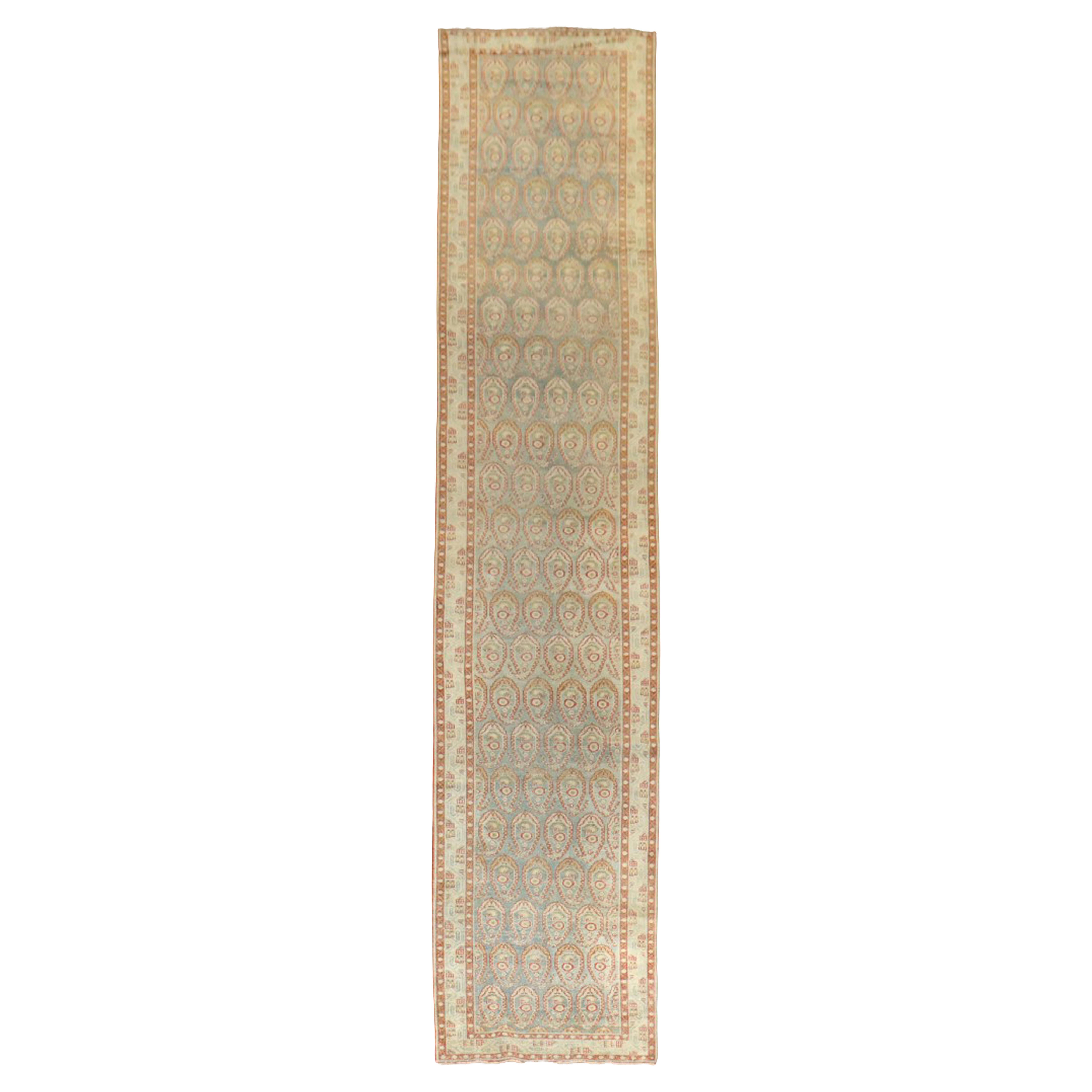 Zabihi Collection'S ampio e lungo runner persiano Malayer Paisley