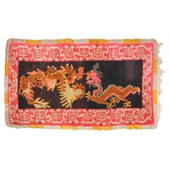 Zabihi Collection Wild Dragon Vintage Tibetan Rug