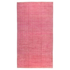 Colección Zabihi Alfombra afgana vintage rosa salvaje oversize