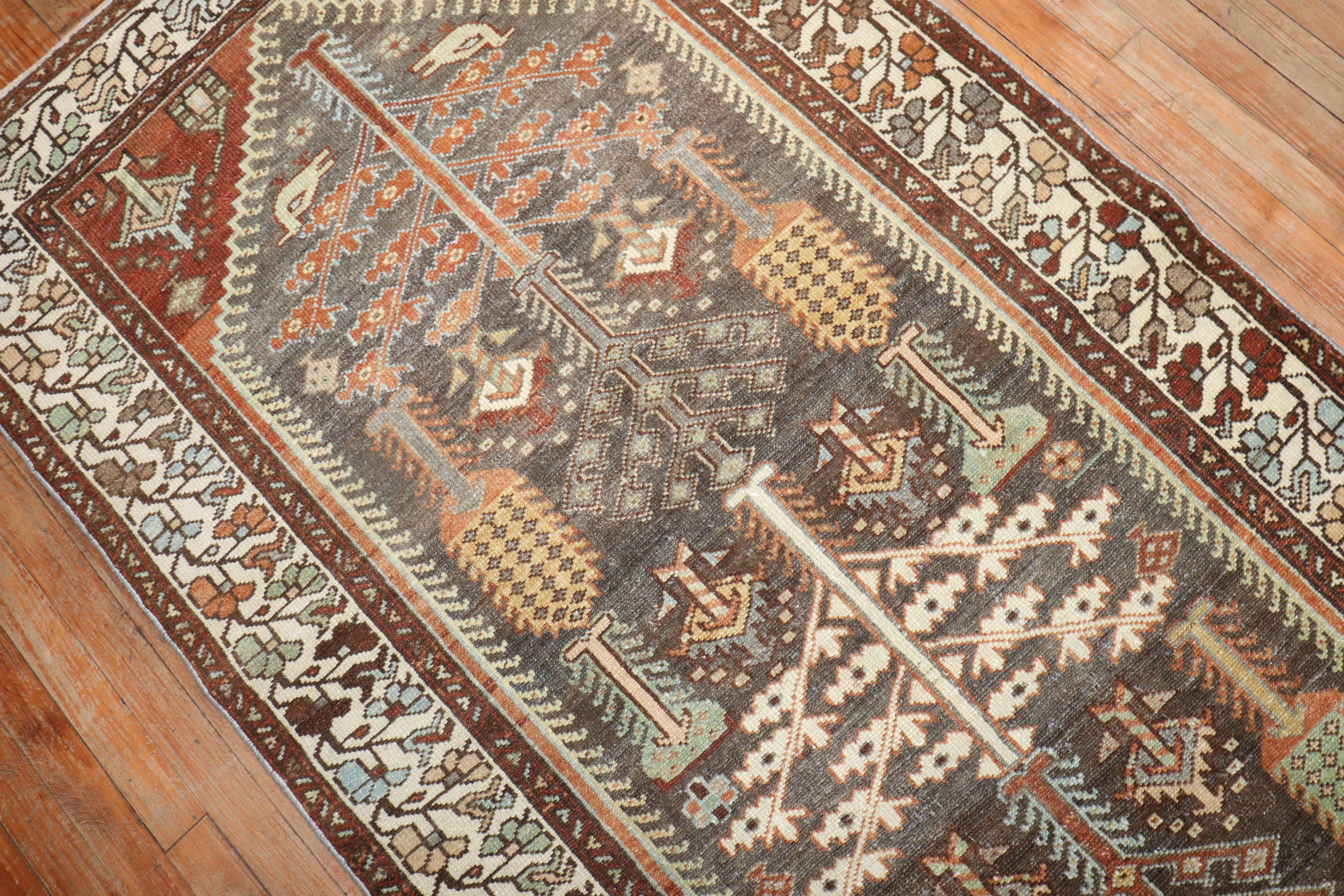 Tribal Zabihi Collection Chemin de table Willow Tree Persian Kurd Bakhtiari en vente