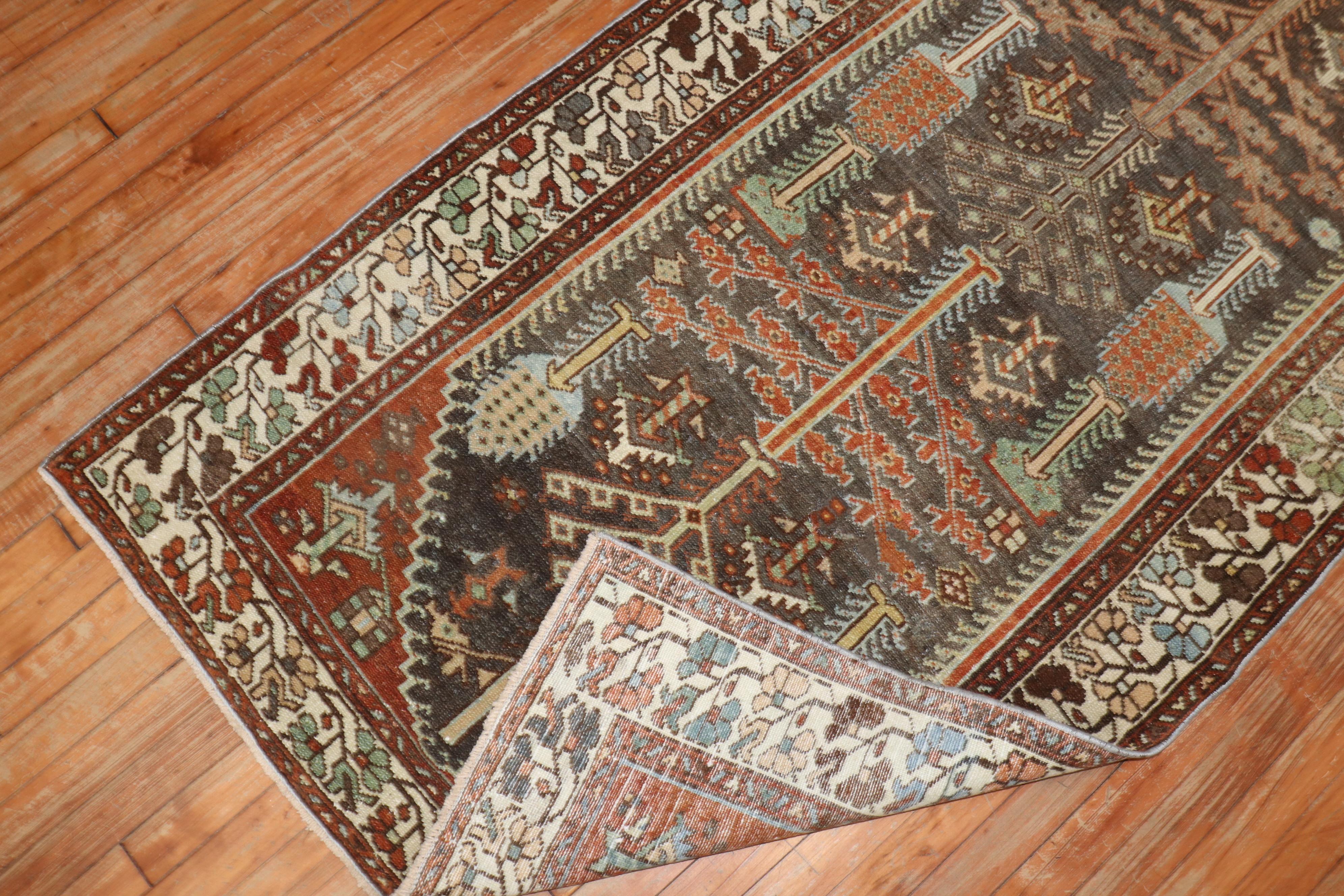 Tissé à la main Zabihi Collection Chemin de table Willow Tree Persian Kurd Bakhtiari en vente